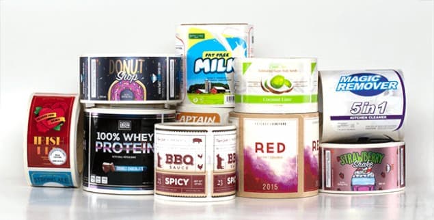 custom printed roll labels