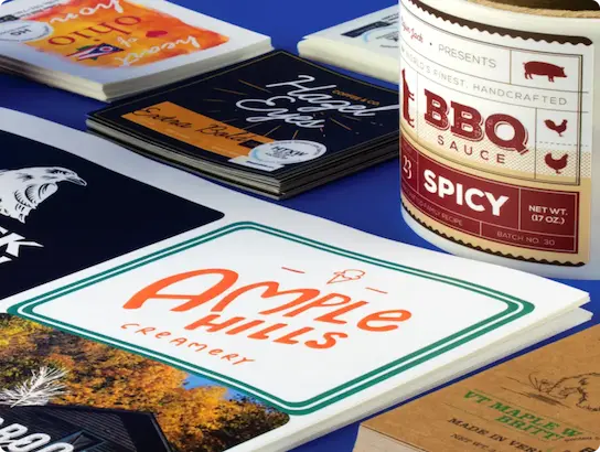 Custom Printed Labels available in various materials